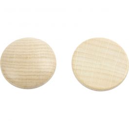 Boutons en bois, d 30 mm, ép. 5 mm, 15 pièces/ 1 Pq. [HOB-56653]
