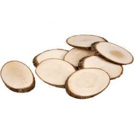 Houten schijven, circa 11x7,5 cm, dikte 8 mm, 12stuks [HOB567891]