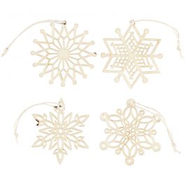 Ornamenten, d 7 cm, dikte 0,3 cm, 8 stuk/ 1 doos [HOB-568090]