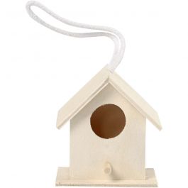 Vogelhuis, afm 6x6 cm, 1 stuk [HOB-575750]