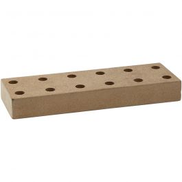 Socle pour feutres, dim. 20x6,5x2,5cm, diamètre intérieur 11 mm, 1 pièce [HOB-57825]