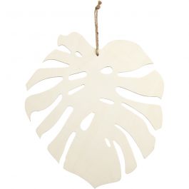 feuille Monstera, H: 35cm, P: 3 mm, L: 34cm, 1 pièce [HOB-57905]
