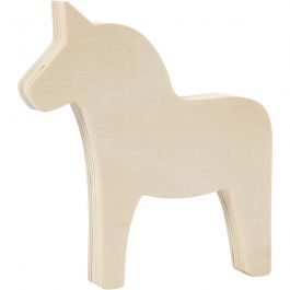 Paard, H: 13 cm, B: 12 cm, 1 stuk [HOB-57921]