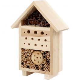 Hôtel à insectes, H: 26,1cm, P: 9,2cm, L: 18,4cm, 1 pièce [HOB-57954]
