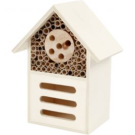 Hôtel à insectes, H: 18cm, P: 9cm, L: 14cm, 1 pièce [HOB-57963]