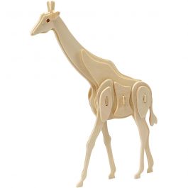 3D Puzzel, giraffe, afm 20x4,2x25 cm, 1 stuk [HOB-580507]