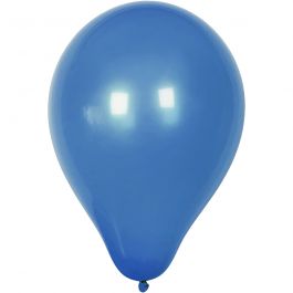 Ballonnen, rond, d 23 cm, donkerblauw, 10 stuk/ 1 doos [HOB-59163]