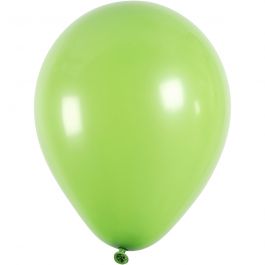 Ballonnen, rond, d 23 cm, groen, 10 stuk/ 1 doos [HOB-59165]