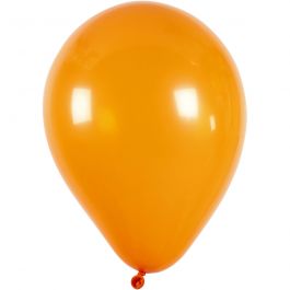 Ballonnen, rond, d 23 cm, oranje, 10 stuk/ 1 doos [HOB-59169]