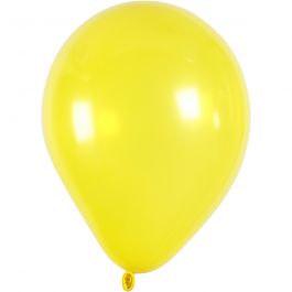 Ballonnen, Set met 10 ballonnen, d 23 cm, geel, 10 stuk/ 1 doos [HOB-59170]