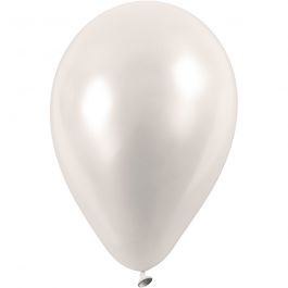 Ballonnen, d 23 cm, off-white, 10 stuk/ 1 doos [HOB-592021]