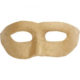 Masque demi-visage, H: 8cm, L: 21cm, 1 pièce [HOB-592540]