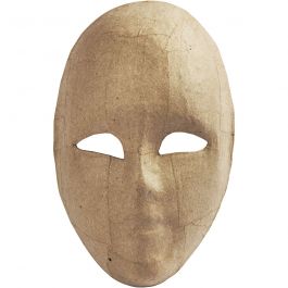 Masque visage , H: 23cm, L: 16cm, 1 pièce [HOB-592560]