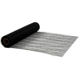 Tafellopers, B: 30 cm, zwart, 10 m/ 1 rol [HOB-593002]