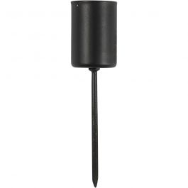 Kandelaar, H: 9,5 cm, d 22,5 mm, 4 stuk/ 1 doos [HOB-59327]