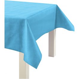 Tafelkleed gemaakt van Namaaktextiel, B: 125 cm, 70 gr, turquoise, 10 m/ 1 rol [HOB-594008]