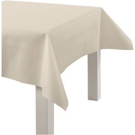 Tafelkleed gemaakt van Namaaktextiel, B: 125 cm, 70 gr, crème, 10 m/ 1 rol [HOB-594021]