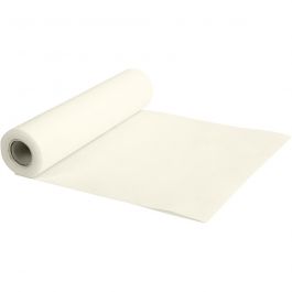 Tafelloper van Imitatiestof, B: 35 cm, 70 gr, crème, 10 m/ 1 rol [HOB-595021]