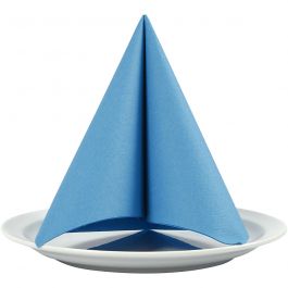 Servetten, afm 40x40 cm, 60 gr, turquoise, 20 stuk/ 1 doos [HOB-598008]