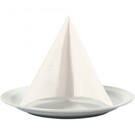 Servetten, afm 33x33 cm, wit, 20 stuk/ 1 doos [HOB-599001]