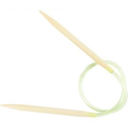 Aiguilles à tricoter circulaires, L : 40 cm, dim. 6,5 mm, 1 pièce [HOB-422760]