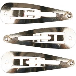 Haarspeld, L: 45 mm, B: 14 mm, verzilverd, 100 stuk/ 1 doos [HOB-600992]