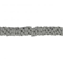 Klei Kralen, d 5-6 mm, gatgrootte 2 mm, grijs, 145 stuk/ 1 doos [HOB-61002]