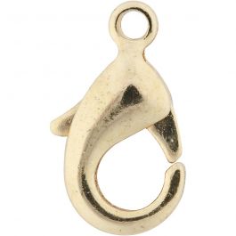 Fermoirs mousquetons, L : 10,1 mm, doré, 5 pièces/ 1 Pq. [HOB-61049]