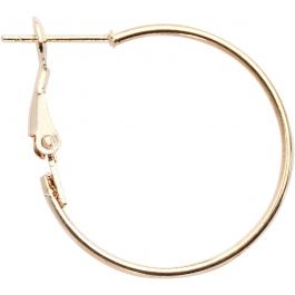 Boucles d'oreilles, d 25 mm, doré, 8 pièces/ 1 Pq. [HOB-61067]