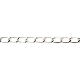 Jasseron, B: 6 mm, verzilverd, 1 m/ 1 doos [HOB-613010]