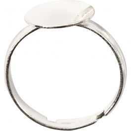 Bague, argenté, 3 pièces/ 1 Pq. [HOB-613110]