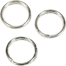 Splitring, d 5 mm, verzilverd, 300 stuk/ 1 doos [HOB-613421]
