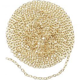 Jasseron, B: 2 mm, verguld, 20 m/ 1 doos [HOB-61401]