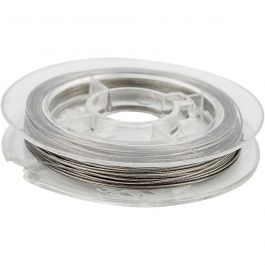Sieradendraad, dikte 0,38 mm, zilver, 10 m/ 1 rol [HOB-61520]