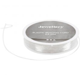 Cordon élastique, rond, ép. 0,8 mm, 10 m/ 1 rouleau [HOB-615420]