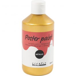 Tempera Verf Metallic , goud, 300 ml/ 1 doos [HOB-629889]