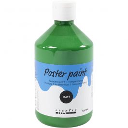 Peinture à la détrempe Mate, vert foncé, 500 ml/ 1 flacon [HOB-642067]