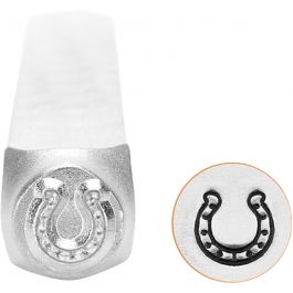 Embossing stempel, hoefijzer, L: 65 mm, afm 6 mm, 1 stuk [HOB-67568]