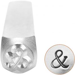 Embossing stempel, &, L: 65 mm, afm 6 mm, 1 stuk [HOB-67575]