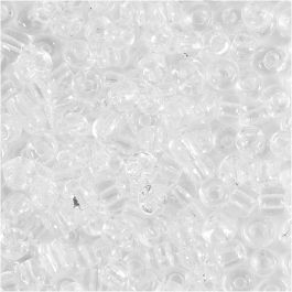 Rocailles, d 4 mm, afm 6/0, gatgrootte 0,9-1,2 mm, helder, 25 gr/ 1 doos [HOB-682501]