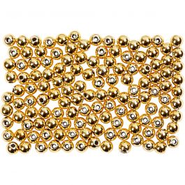 Waskralen, d 2,7 mm, gatgrootte 0,7 mm, goud, 150 stuk/ 1 doos [HOB-698021]