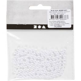 Waskralen, d 5 mm, gatgrootte 0,7 mm, parelmoer, 100 stuk/ 1 doos [HOB-698161]