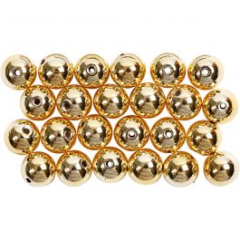 Waskralen, d 8 mm, gatgrootte 1 mm, goud, 50 stuk/ 1 doos [HOB-698221]