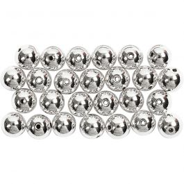 Waskralen, d 8 mm, gatgrootte 1 mm, zilver, 50 stuk/ 1 doos [HOB-698241]