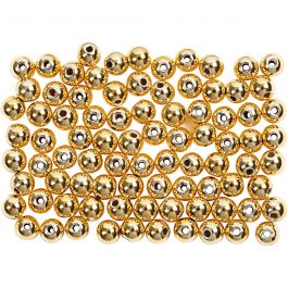 Waskralen, d 4 mm, gatgrootte 0,7 mm, goud, 150 stuk/ 1 doos [HOB-698321]