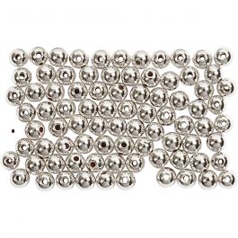 Waskralen, d 4 mm, gatgrootte 0,7 mm, zilver, 150 stuk/ 1 doos [HOB-698341]