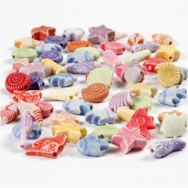 Pastel mix, afm 9-12 mm, gatgrootte 1,2 mm, 110 gr, 175 ml/ 1 doos [HOB-699801]
