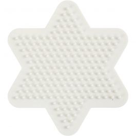 Plaques à Picots pour Perles NABBI BioBeads, étoile, dim. 9,8x9,8 cm, medium, 1 pièce [HOB-906783]