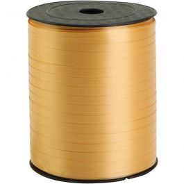 Ruban cadeau, L : 5 mm, or, 400 m/ 1 rouleau [HOB-557489]