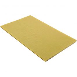 Feuilles de cire d'abeilles, dim. 20x33cm, ép. 2 mm, naturel, 1 pièce [HOB-73202]